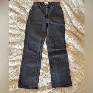 ROLLA'S Women's Straight Leg Jeans in Dark Gray 29